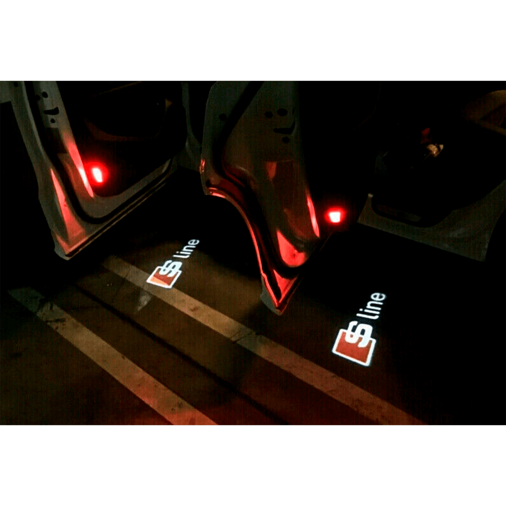 Audi s online line door lights