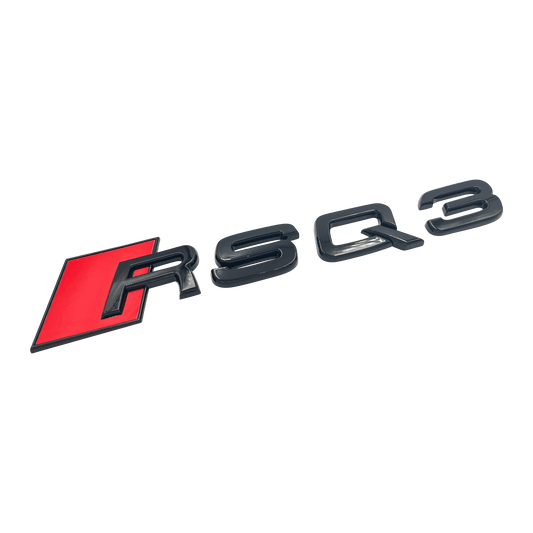 Black Audi RSQ3 Rear Emblem