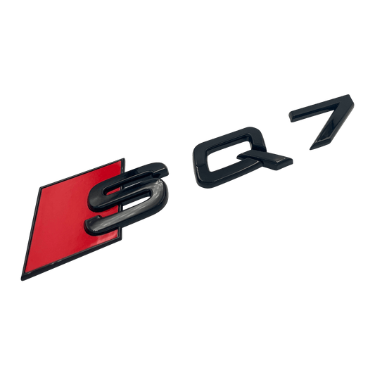 Svart Audi SQ7-emblem 