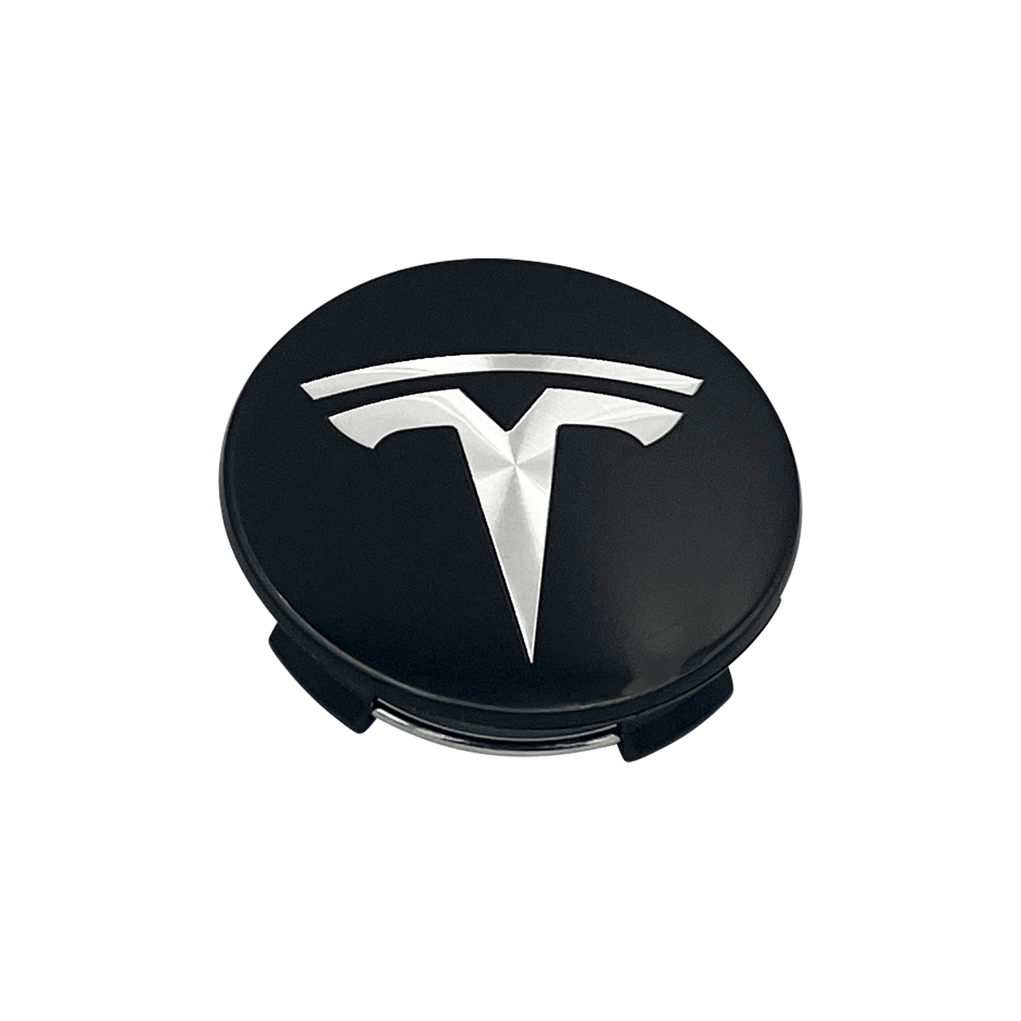 4 stk. Svarte Tesla Center Caps 57mm 