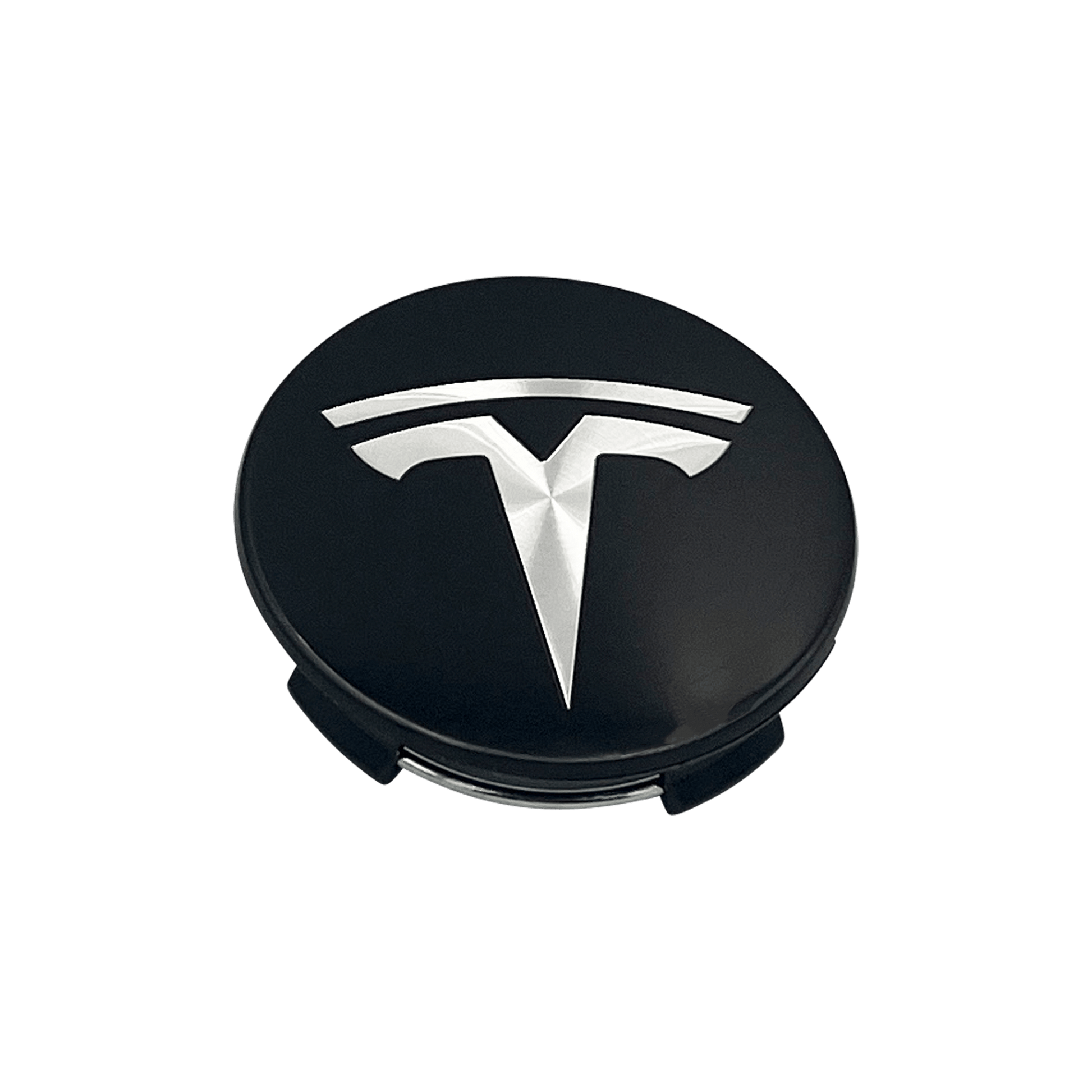 Tesla center deals caps black