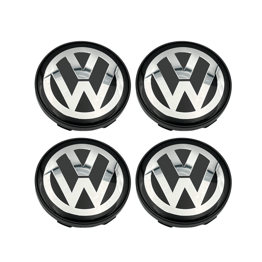 4 stk. Krom VW Center caps