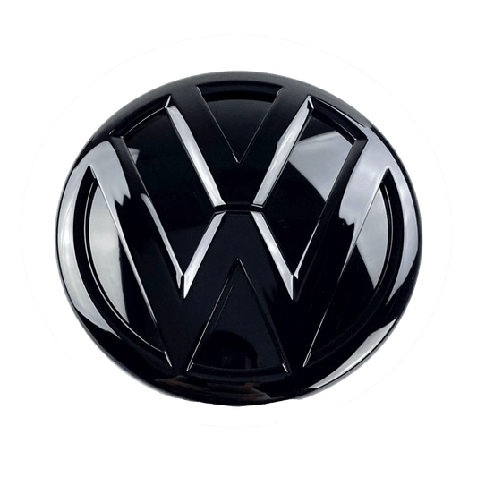 VW Golf 6 rear logo Black 110mm