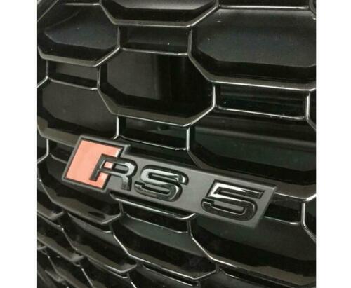 Sort Audi RS5 Emblem foran 